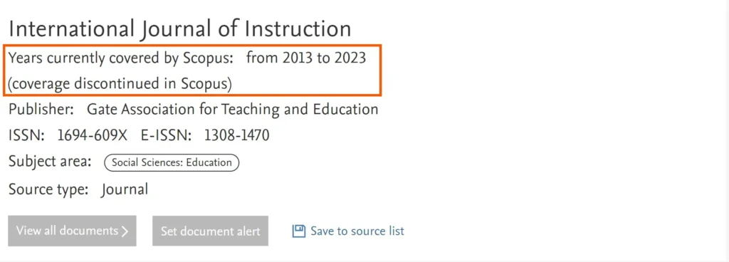 Jurnal Discontinued Scopus